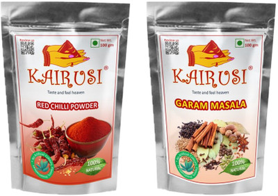 KAIRUSI Combo Pack Red Chilli Powder and Garam Masala(2 x 100 g)