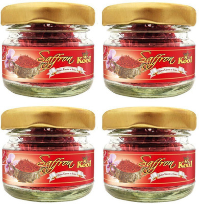 Mr.Kool Pure and Natural ISO Certified Kashmiri Saffron(4 x 1 g)