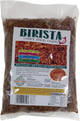 Nature's Spice Fried Onion (Barista), Best Quality Fresh Onion Slices Fried In Sunflower oil(500 g)