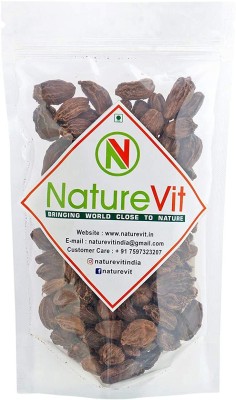 Nature Vit Whole Black Cardamom, 50g | Badi Elaichi | Sabut Elaichi(50 g)