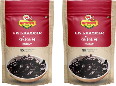 GW Khamkar Kokum Phool/ Kokam/ Dried Kokum Flower Mild Tangy Taste, 1 Kg, Pack of 2(2 x 1 kg)