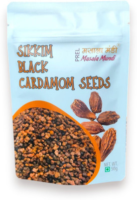 Prel Masala Mundi Black Cardamom Seeds 50g Pack (Pack of 1)(50 g)