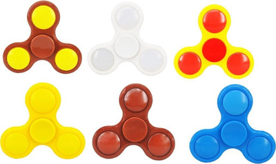 PREMSONS 6 Hand Relief Toy Premium Quality Spinners Multicolor(Multicolor)