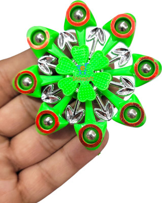 Shivsoft Plastic 8Arm GreenFidget Puzzle Ball Bearing Spinner(Green)