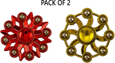 R RIDHI 8 Goli Big Fidget Puzzle Ball Bearing Spinner Metal Spinner, Big Size Multicolor(Multicolor)