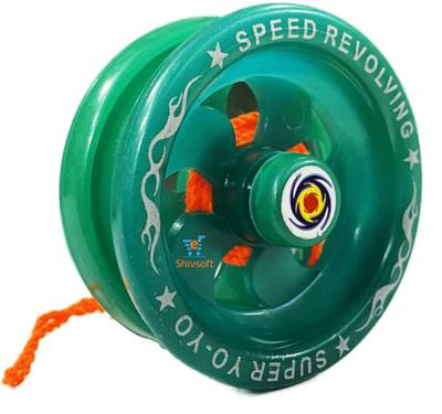 Shivsoft Plastic Figid High Speed Yoyo with Bearing (Bottle Green)