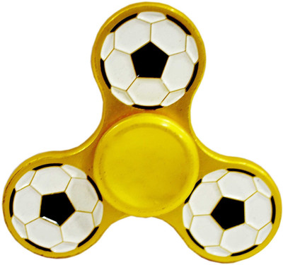 PREMSONS Fidget Spinner Metal Triangular Head Hand Spinner Ultra Speed Tri Spinner Toy Metallic(Gold)