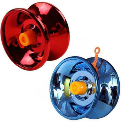 oromo Premium High Speed Diecast Metal Yoyo- Set of 2(Red, Blue)