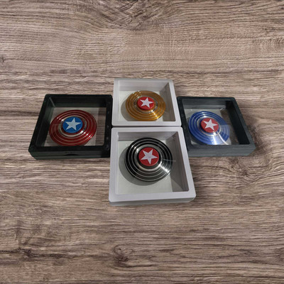 navysny Hand spinner toy metal spiinner for kids boys and girls in red ,multicolour(Multicolor)