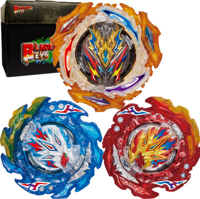 BLADEKING BEYS set B203B King Helios + B203R Super Hyperion + B203Y Divine Belial +Toy Box(Multicolor)