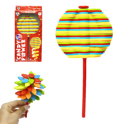 BUKU Candy Flower Toy for Kids Stress Relief Toy Colourful Hand Fidget Spinner(Multicolor)
