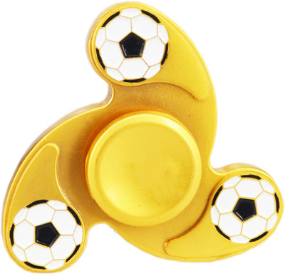 PREMSONS Metal Hot Look Fidget Spinner For Football Lovers FAST Spin guarantee Minute Spin Time Gold(Gold)