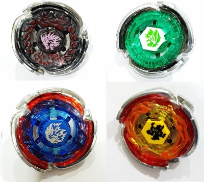 AZAD57 Beyblade Metal Masters Fury Bang Pegasus, Drago Destruction 4 in 1 Combo(Blue, Black, Yellow, Green)