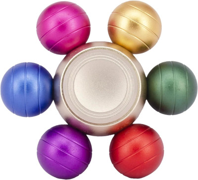 PREMSONS Long Time Dragon Ball Finger Spinner Metal Toy Hand Spinner for Autism and Stress Relieve Toy By Gold Multi Color(Multicolor)