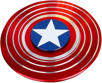 CrazyBuy Captain America Metal Spinner Hand Spinner Stress Relieve Toy for Kids and Adult(Multicolor)