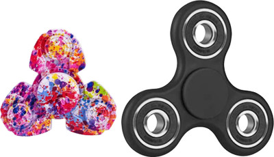 PREMSONS Hand Spinner Combo with High Speed Smooth Finger Spin Fidget for Stress Relief(Multicolor)