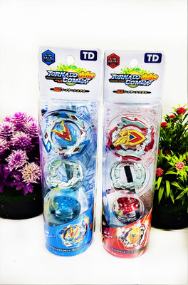 Thrifx Premium Edition Red(Balance) and Blue(Attack) Version Beyblades Total Set of 2(Red, Blue)
