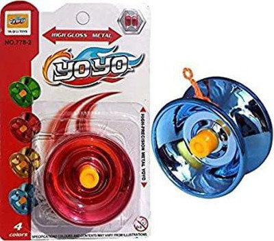 Gupta sales Best Yoyo Toys, high Speed Metal yoyo, Made in India,(Green),(Pack of 2)(Red, Blue)