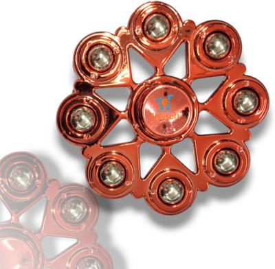 Shivsoft Mettalic 8 Goli Big Size Red Fidget Puzzle Ball Bearing Spinner(Red)