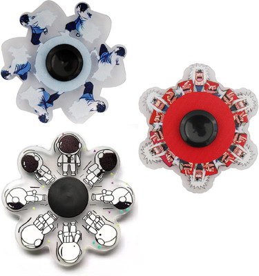 Muren Brain Treaser Pop Fidget Rotating Magic Bean 3D Dynamic Finger Spinners(Multicolor)