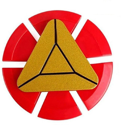 PREMSONS Metal Hand Spinner Star Ultra Speed Tri Toy Red & Gold(Red)