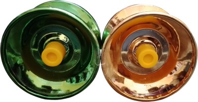 RAGVEE High Speed Metal Yo-Yo Glossy Finish Spinner (Pack of 2) Golden & Green(Green, Gold)