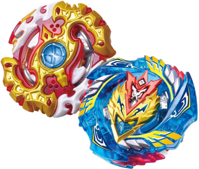 Authfort B-100 Spriggn Requiem .0.Zt & B-127 Starter Cho-Z Valkyre.Z.Ev Spinning Top Gyro(Multicolor)