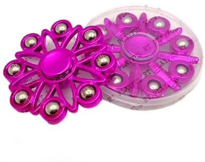 RT Playful Metal Fidget Spinner Ultra Speed 8 Sided Titanic Steel Bowl Spinner For Adults(Pink)