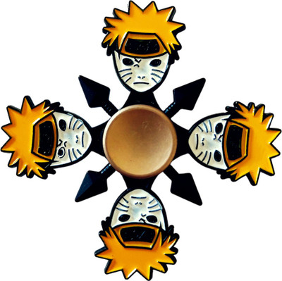 KARBD Naruto Ninja Action Hero Face Fidget Spinner Ultra Speed Metal Wind Spinner Toy(Multicolor)