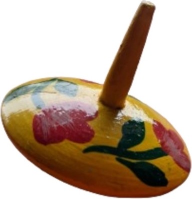 Krida Vintage Wooden Desi Chakri Spinning Disk | Lattu 3+ Years Kids Toy(Multicolor)