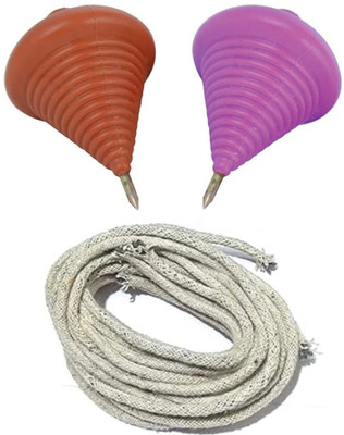 BRAND HOME Lattu Dori (2 Pc Lattu+ 2 Pc Thread) Lattu Thread/Nada Use of Lattu Spinning Toy(Multicolor)