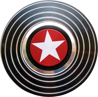 KARBD Captain America Shield Fidget Spinner Ultra Speed Metal Wind Spinner Toy(Black, Red)