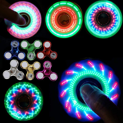 SAMPIN High QLT LED Multi Light Spinner with Various Glow Pattern in Dark Stress Relief(Multicolor)