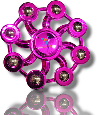 Shivsoft Mettalic 8 Goli Big Size Pink Fidget Puzzle Ball Bearing Spinner(Pink)