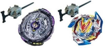Bestie Toys Battle Beytop Combo Top B104 and B102 Attack Tye .(Valkrie+Twin Nemesis)(Multicolor)