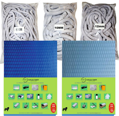 DUPLEX TONER CARTRIDGE A/4 Spiral Sheet 2 Pcs With White Spiral Ring 3 Pcs (Size- 8,10,12) Combo Pack Manual Ring Binder