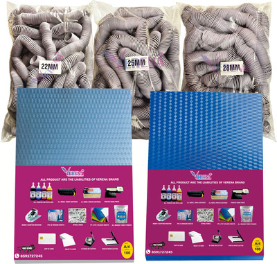 verena Combo Pack for A/4 Spiral Binding Sheet (2 packet)& Ring 3 Packet(22,25,28) Manual Ring Binder