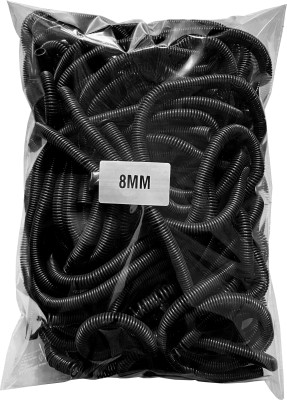 verena 8 MM Spiral Binding Black Heavy Quality Plastic Spiral Ring/Coil/Loop Manual Ring Binder