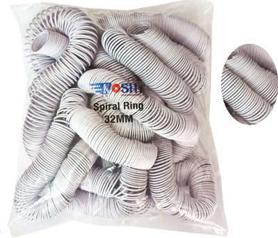 Kosh 32 mm Spiral Binding Ring (1 Packet) White Manual Ring Binder