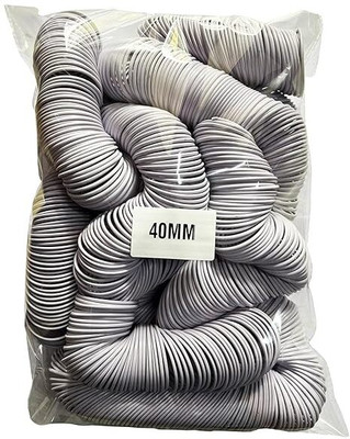 GPN PRINT 40 MM Spiral Binding White Heavy Quality Plastic Spiral Ring/Coil/Loop Manual Ring Binder