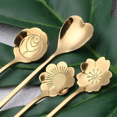 KDG TREADS Steel Serving Spoon Set(Pack of 4)