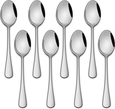 Haniza 8 Tea Spoon Set Stainless Steel Tea Spoon Set(Pack of 8)