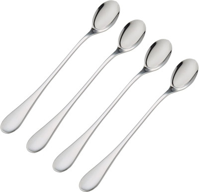 Convay Stainless Steel Ice Tea Spoon, Serving Spoon Set(Pack of 4)