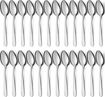 ARSCART 24 tea spoon set Stainless Steel Soup Spoon Set(Pack of 24)