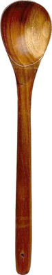 Dynore Wooden Oval shape Ladle for cooking/serving Kitchen Tools | No Harmful Polish. Wooden Serving Spoon(Pack of 1)