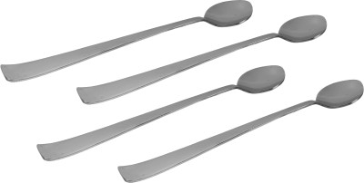 A & H ENTERPRISES Long Handle Mixing Spoon For Drinks Lemonade Spoon For Long Glasses Stainless Steel Ice Tea Spoon Set(Pack of 4)