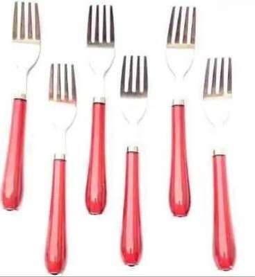 JADEE red fork Stainless Steel, Steel Table Spoon(Pack of 1)