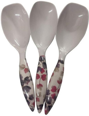 Evaware International Serving Spoon Long Handled Serving Spoon Melamine Serving Spoon Set(Pack of 3)