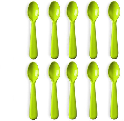 mapperz Plastic Baby Spoon Plastic Table Spoon Set(Pack of 10)