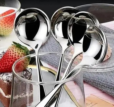 caridge Soup Spoon set of 4 Stainless Steel Soup Spoon Set(Pack of 4)